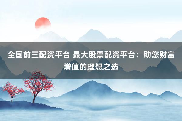 全國前三配資平臺 最大股票配資平臺：助您財富增值的理想之選